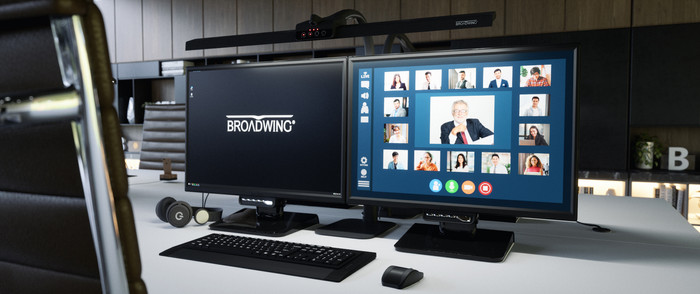 Broadwing TLC 9100 Schreibtischlampe produkt in gebrauch