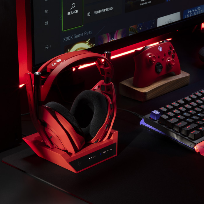 Logitech G Astro A50 X Red product in use
