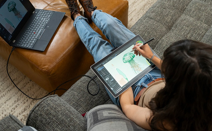Wacom One 14 produkt in gebrauch