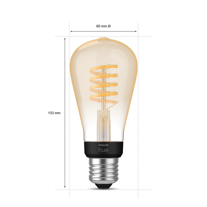 Philips Hue Filamentlampe White Ambiance Edison E27 Doppelpack detail