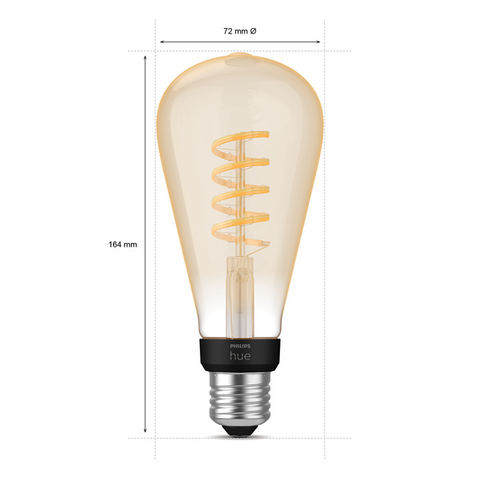 Philips Hue Filamentlampe White Ambiance Edison XL ST72/E27 null