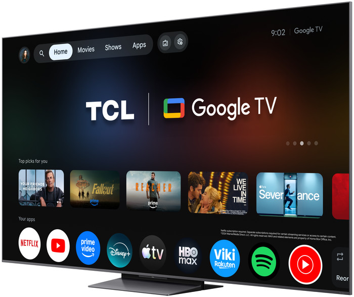 TCL SQD Mini-LED 85 Zoll C89L (2026) vorne