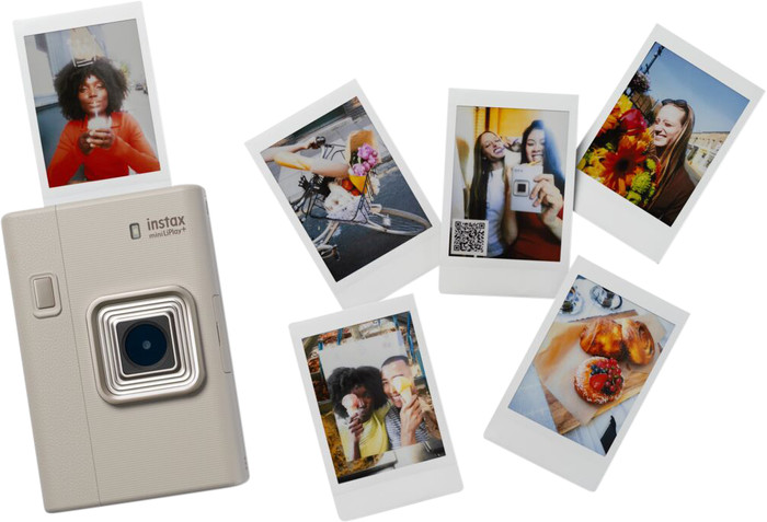 Fujifilm Instax Mini LiPlay+ Sand Beige produkt in gebrauch