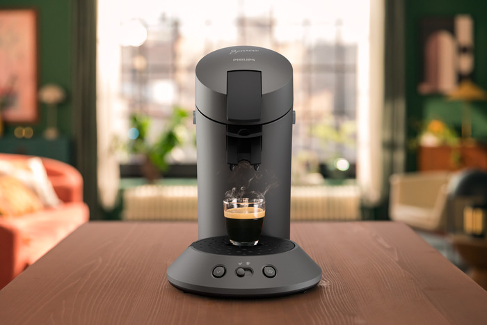 Philips Senseo Original Plus CSA210/50 Gray product in use