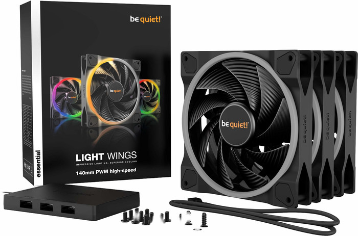 be quiet! LIGHT WINGS 140 mm PWM - Triple Fan Pack zubehör
