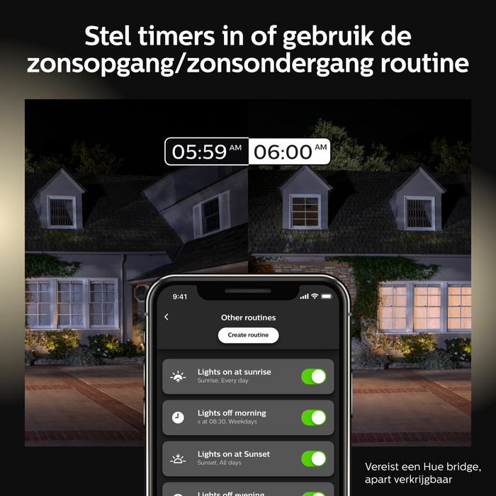 Philips Hue Lucca Wall lamp Outdoors Duo Pack null