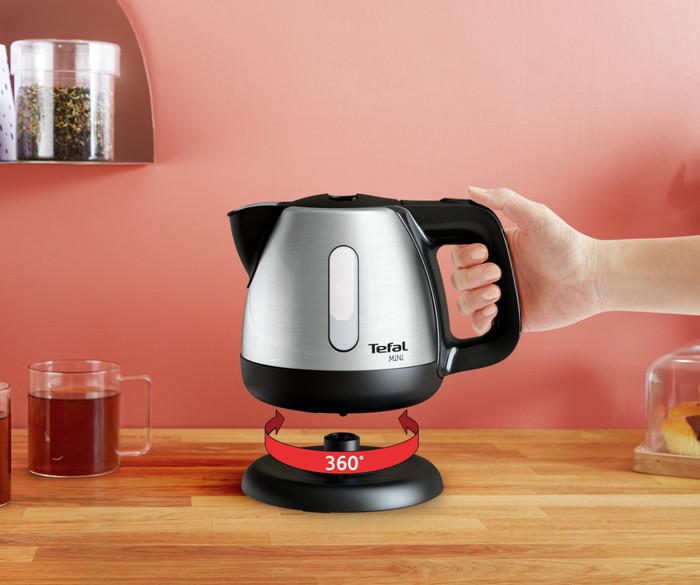 Tefal Mini BI8125 Stainless Steel 0.8L product in use