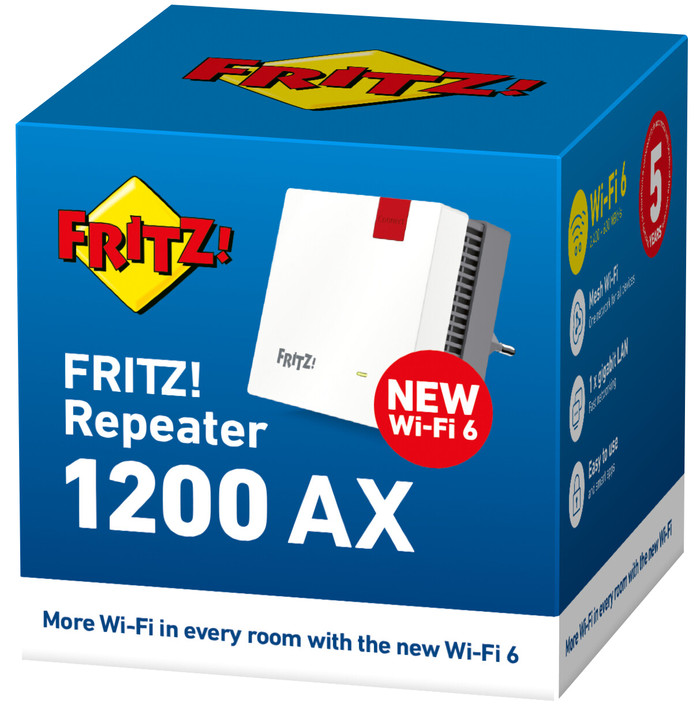 AVM FRITZ!Box 4060 + FRITZ!Repeater 1200 AX (2er-Pack) verpackung