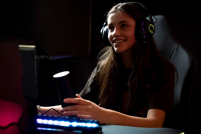 JBL Quantum Stream produkt in gebrauch