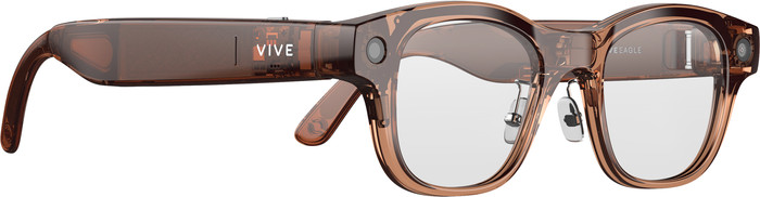 HTC VIVE Eagle AI Glasses Photochromic Rectangular Coffee left side