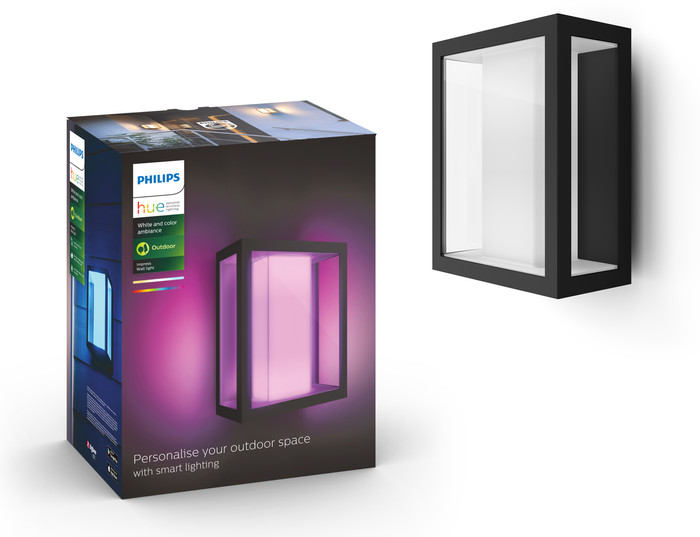 Philips Hue Impress Wandleuchte White & Color Schwarz Breit 3er-Pack null