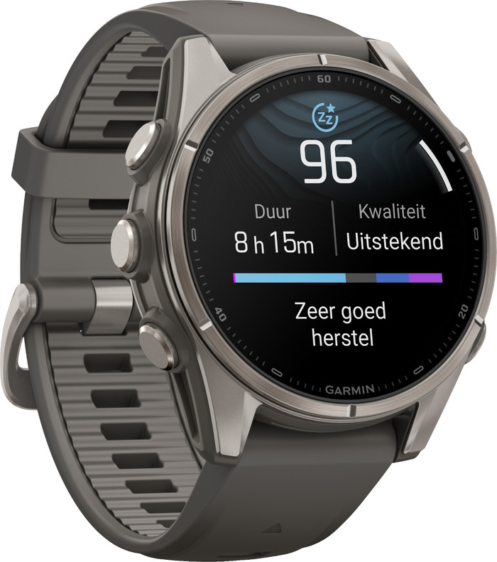 Garmin Fenix 9 Grey 43mm left side