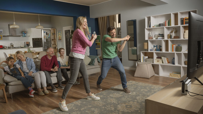 Nintendo Switch Sports produkt in gebrauch