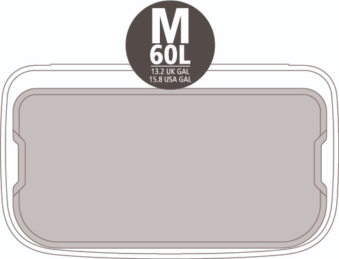 Brabantia Bo Touch Bin Hi Mülleimer 60 Liter mit Kunststoff Inneneimer - Matt Black null
