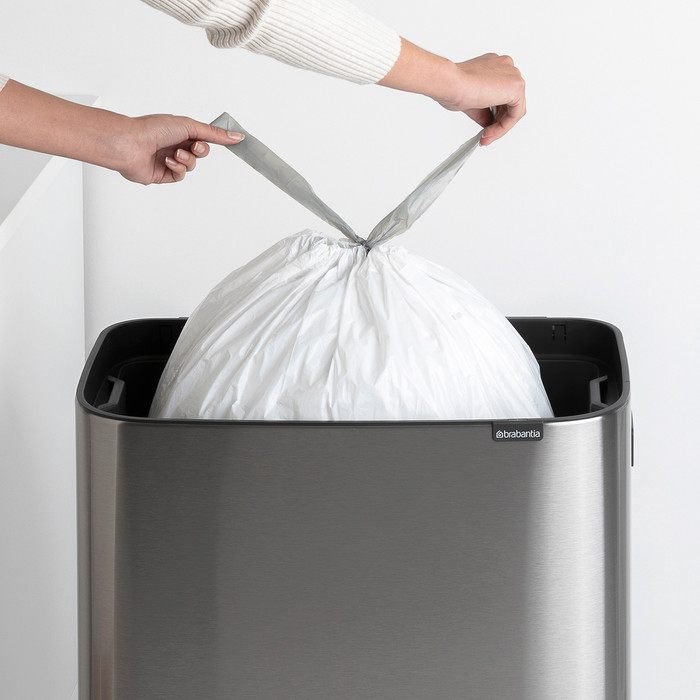 Brabantia Bo Touch Bin Hi Abfalleimer 60 Liter mit Inneneimer Matt Steel Fingerprint Proof null
