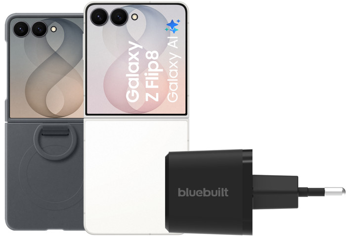 Samsung Galaxy Z Flip8 512GB Weiß 5G + Zubehörset Main Image