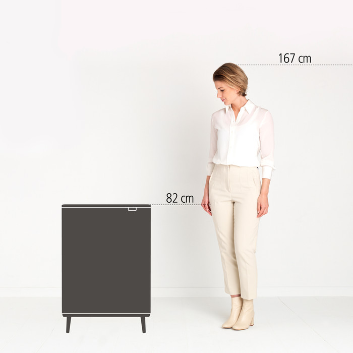 Brabantia Bo Touch Bin Hi Trash Can 2x 30L White null