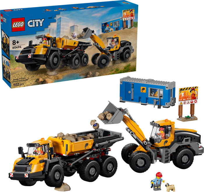 LEGO City Kipplaster und Schaufellader 60494 rechte seite