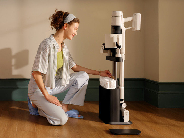 Roborock H60 Hub produkt in gebrauch