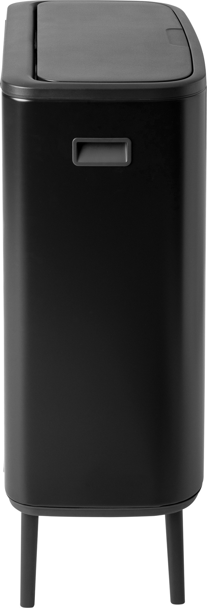 Brabantia Bo Touch Bin Hi Mülleimer 60 Liter mit Kunststoff Inneneimer - Matt Black null