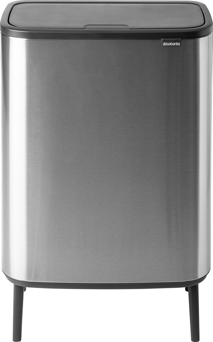 Brabantia Bo Touch Bin Hi Abfalleimer 60 Liter mit Inneneimer Matt Steel Fingerprint Proof null