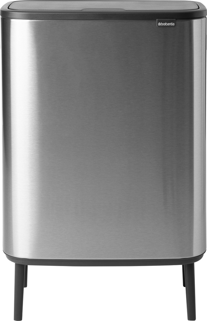 Brabantia Bo Touch Bin Hi Abfalleimer 60 Liter mit Inneneimer Matt Steel Fingerprint Proof Main Image