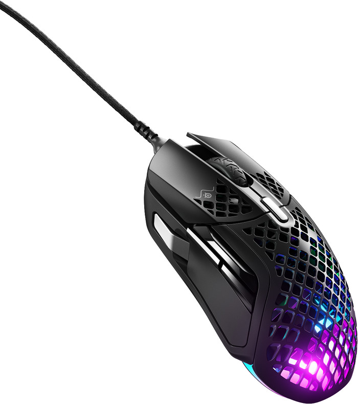 SteelSeries Aerox 5 Wired Gaming Mouse Black left side