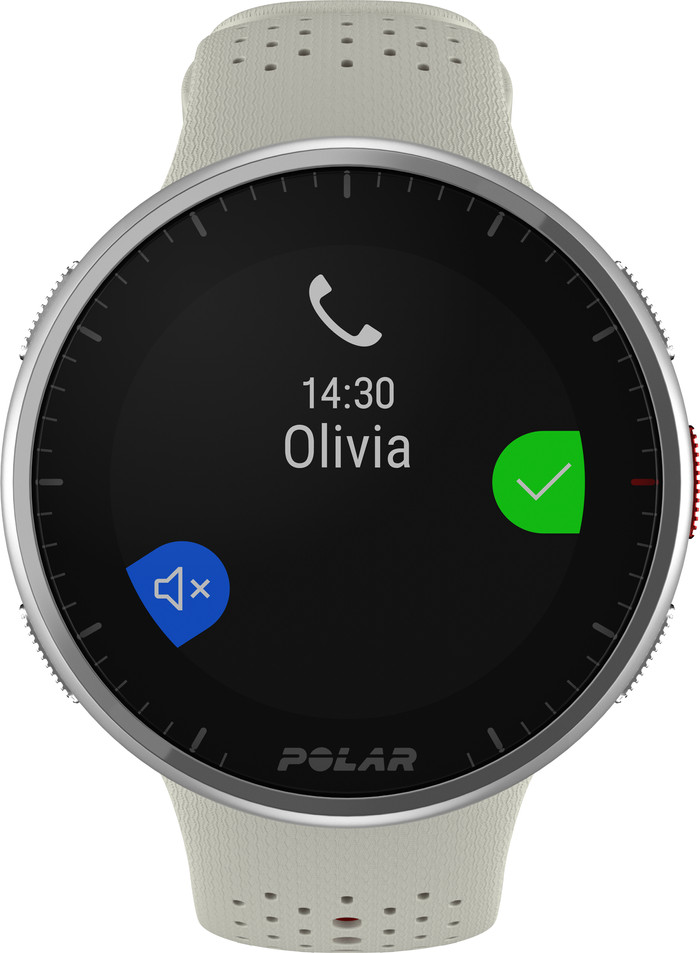 Polar Pacer Pro Weiß vorne