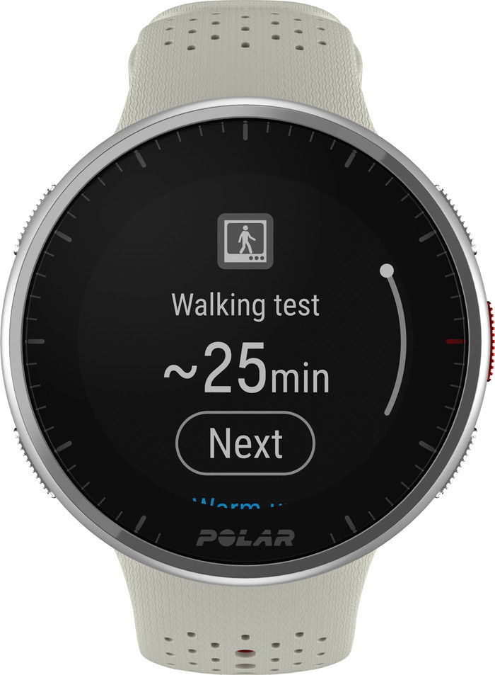 Polar Pacer Pro Weiß vorne