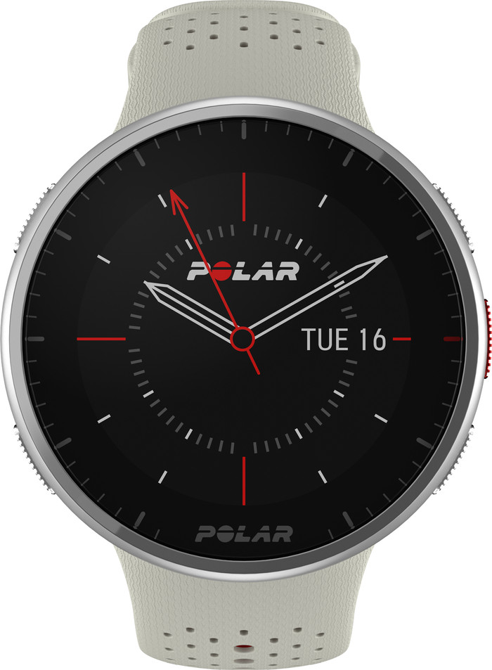 Polar Pacer Pro Weiß vorne