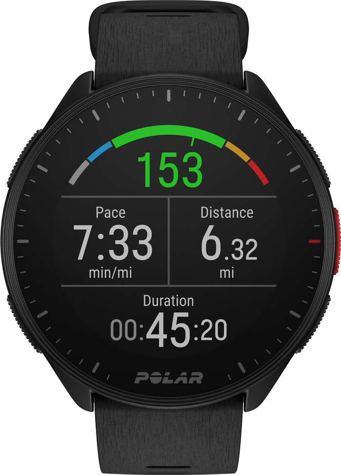 Polar Pacer Black front