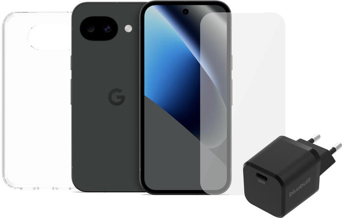 Google Pixel 10a 256GB Schwarz 5G + Komplettes Zubehörset Main Image