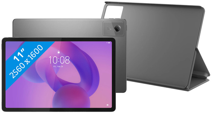 Lenovo Idea Tab 11 Zoll 128GB WLAN Grau mit Stylus + Book Case Grau Main Image