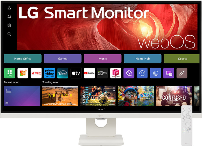 LG Smart Monitor 32U721SA-W front