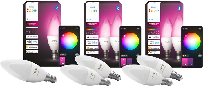 Philips Hue Kerzenlampe White & Color E14 5er-Pack Main Image