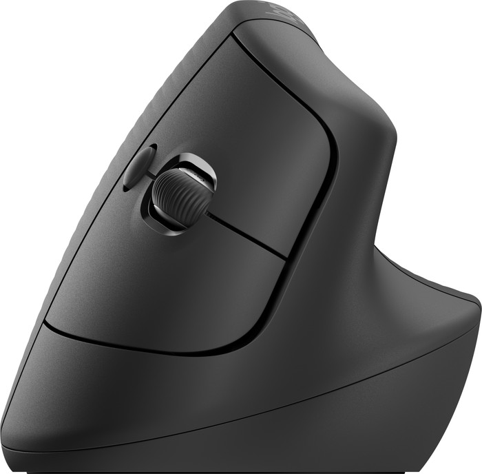 Logitech Lift Vertikale ergonomische Maus Schwarz linke seite