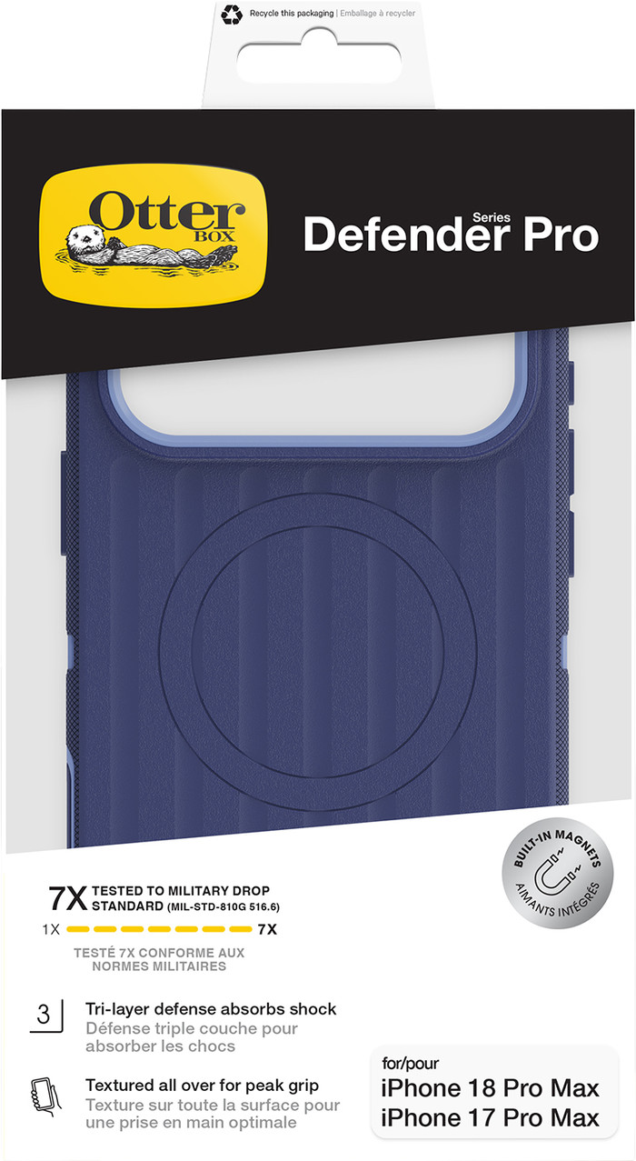 Otterbox Defender iPhone 18 Pro Max / 17 Pro Max Full Body Case mit MagSafe Blau verpackung