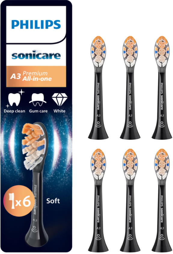Philips Sonicare Premium All-in-one Schwarz (6 Stück) Main Image
