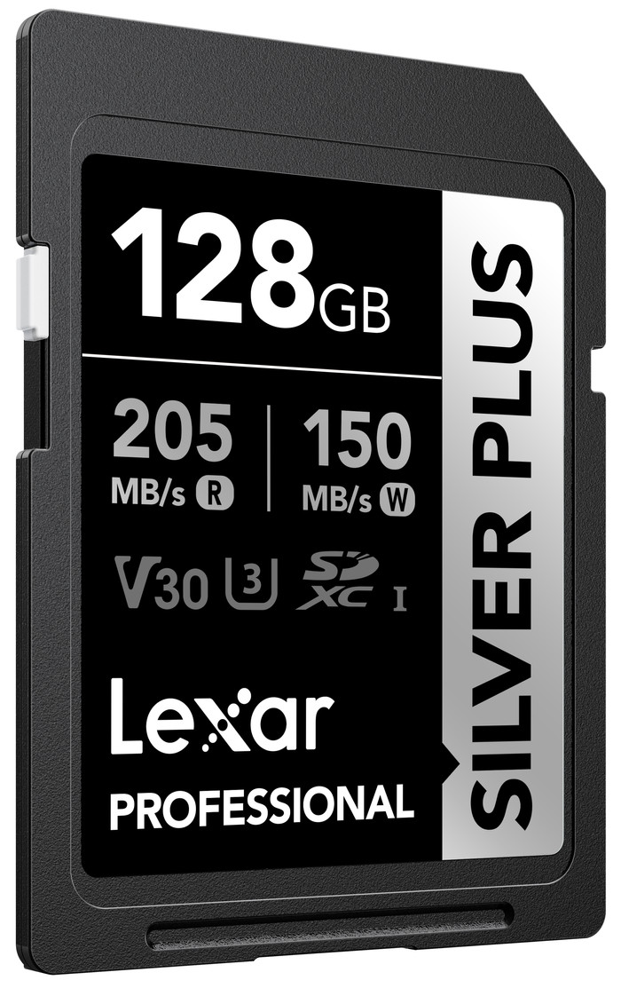 Lexar Professional SDXC Silver Plus 128GB 150 MB/s rechte seite