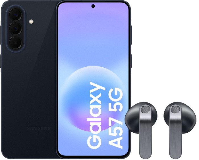 Samsung Galaxy A57 128GB Dunkelblau 5G + Samsung Galaxy Buds4 Schwarz Main Image