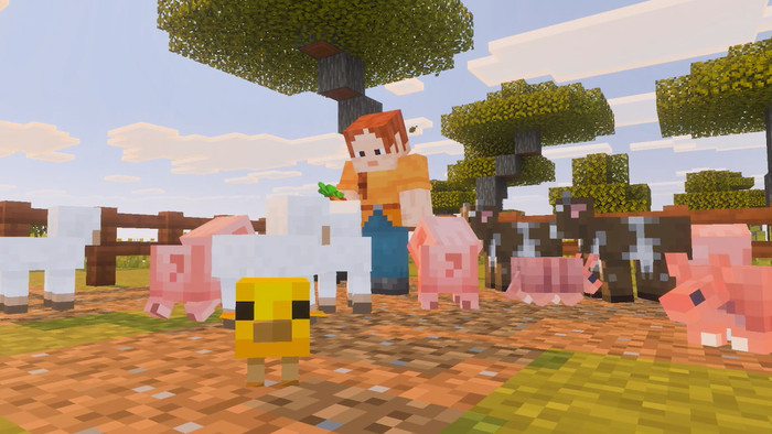 Minecraft Nintendo Switch 2 produkt in gebrauch