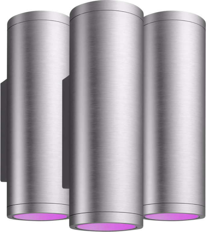 Philips Hue Appear Wandleuchte White & Color - Edelstahl 3er-Pack Main Image