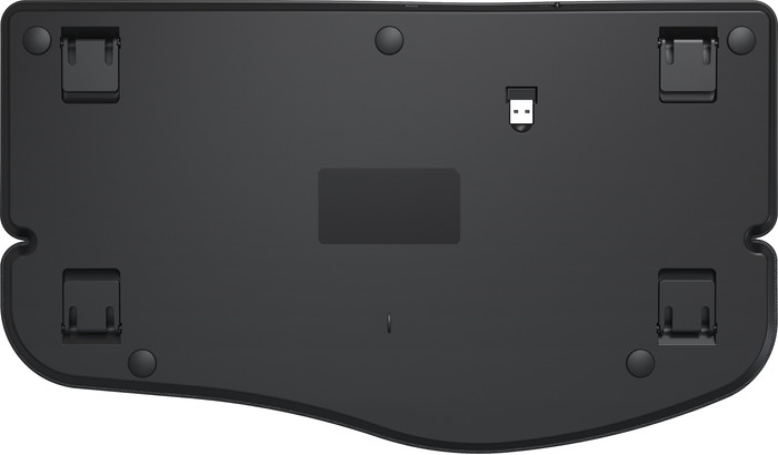 BlueBuilt Kabellose Ergonomische Bluetooth-Tastatur QWERTZ unten