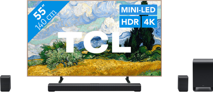 TCL QD Mini-LED 55 Zoll A400 Pro (2026) + TCL S65K Main Image