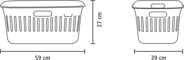 Brabantia Collect-It Wäschekorb 40 Liter - 2er-Set - Beige visueller lieferant