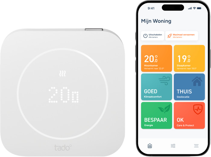 tado Kabelgebundener Smart-Thermostat X Starterset 2. Generation vorne