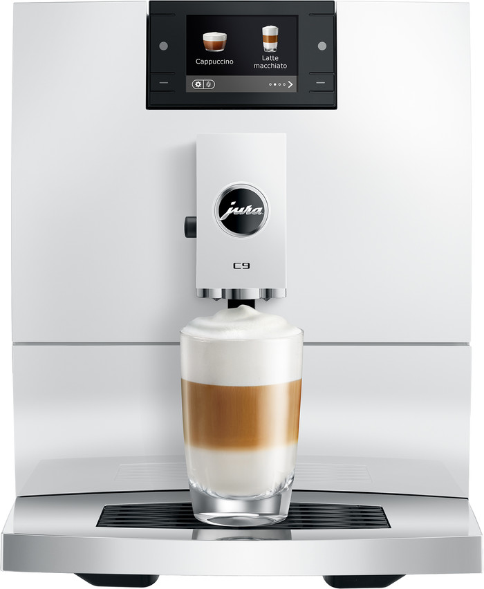JURA C9 Piano White (EA) vorne