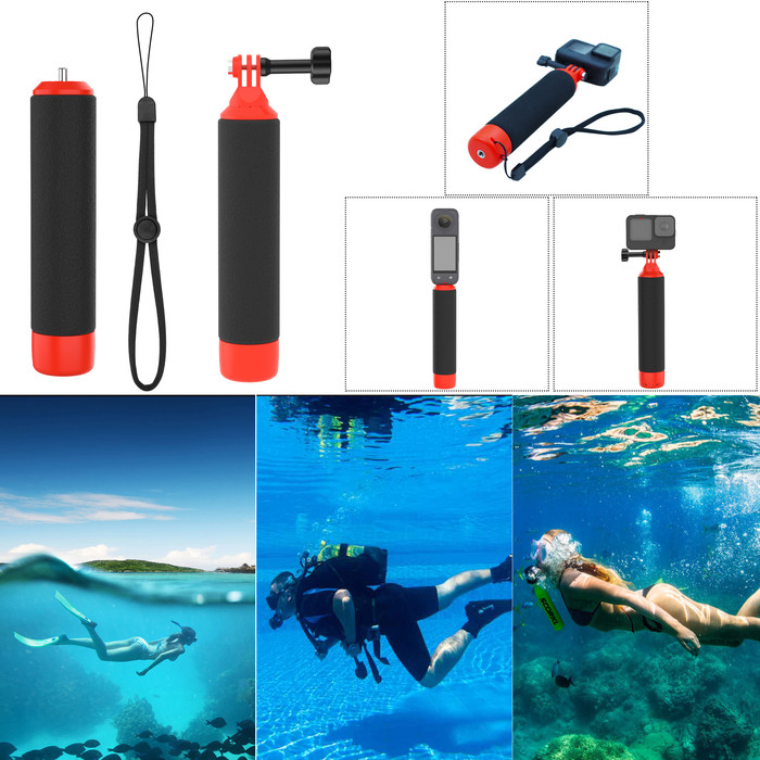 BlueBuilt Floating Handle for Action Cameras (DJI, Insta360 and GoPro) product in use
