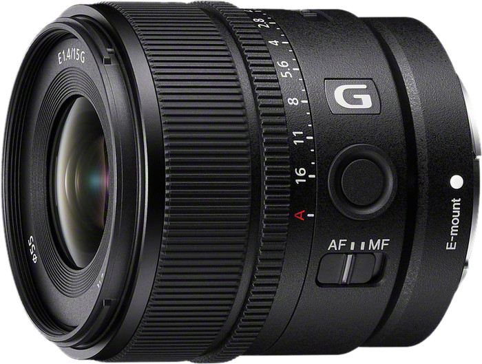 Sony E 15mm F1.4 G rechte seite