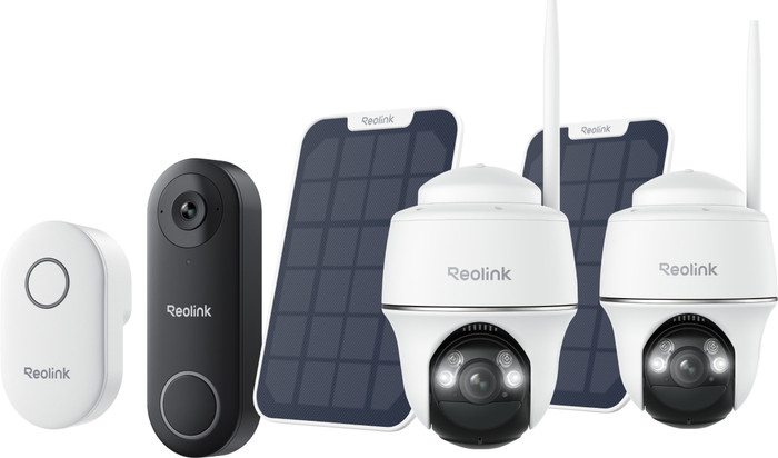 Reolink Argus B430 Doppelpack + Solar Panel + D340W + Chime Main Image